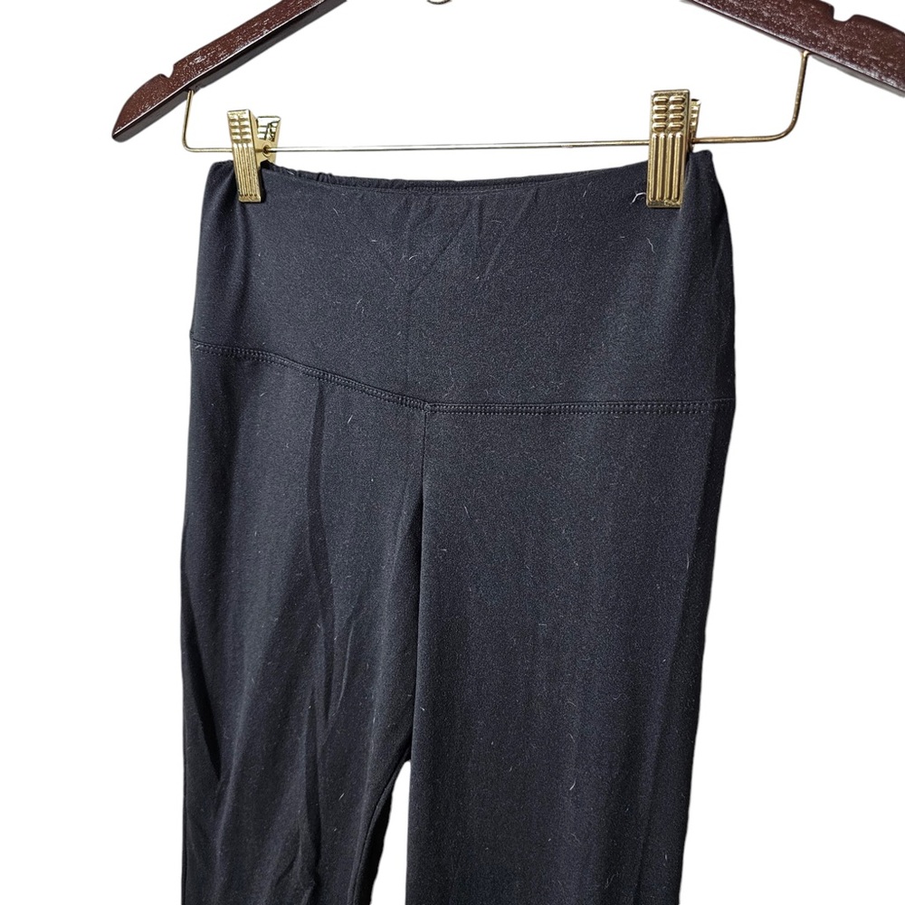 Bootcut Black Leggings Slit Detail Women’s Small Athletic Pants Great Condition - Picture 4 of 5